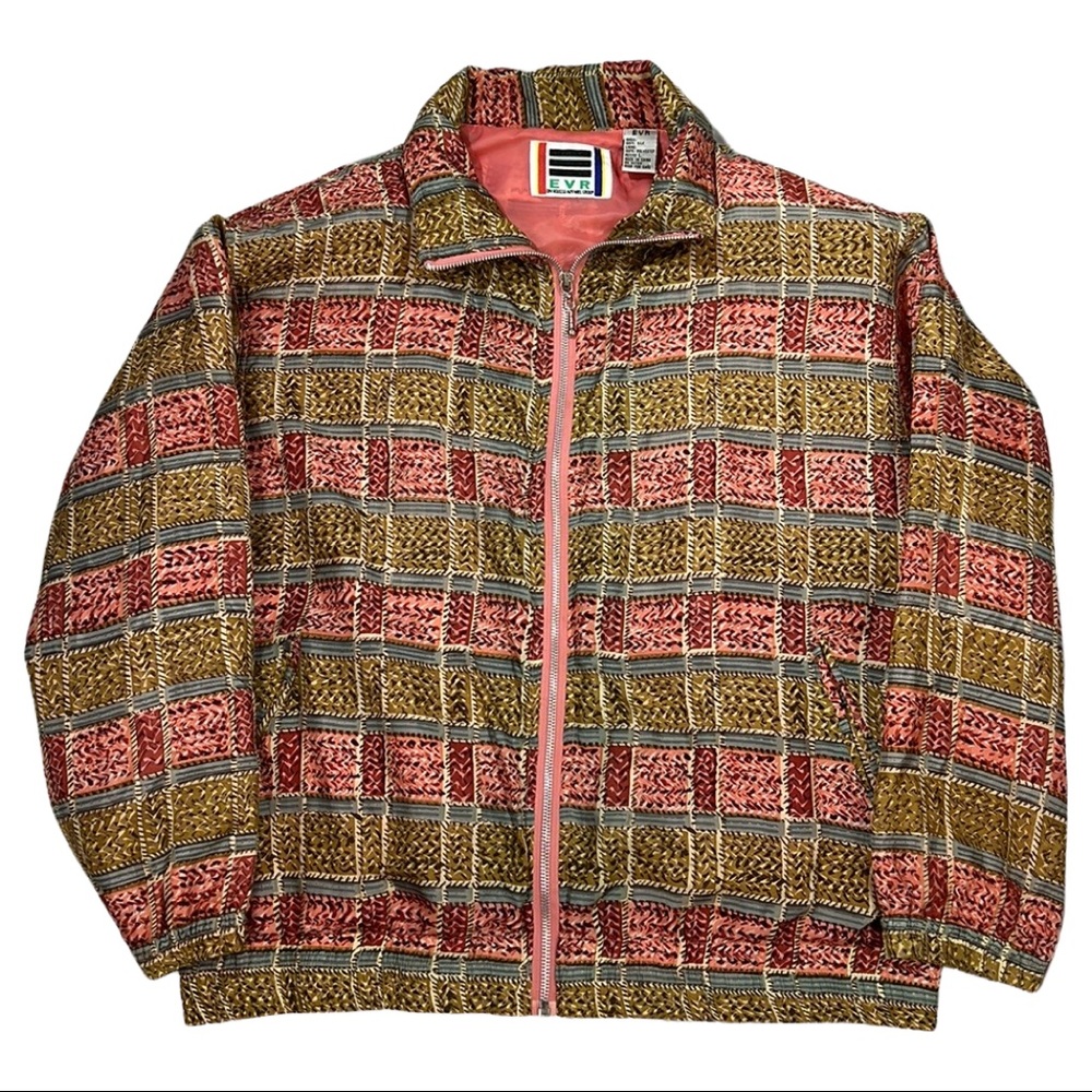 Retro Vintage 80s Silk Windbreaker